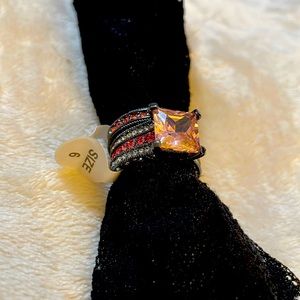 Black & Pink Ring Set